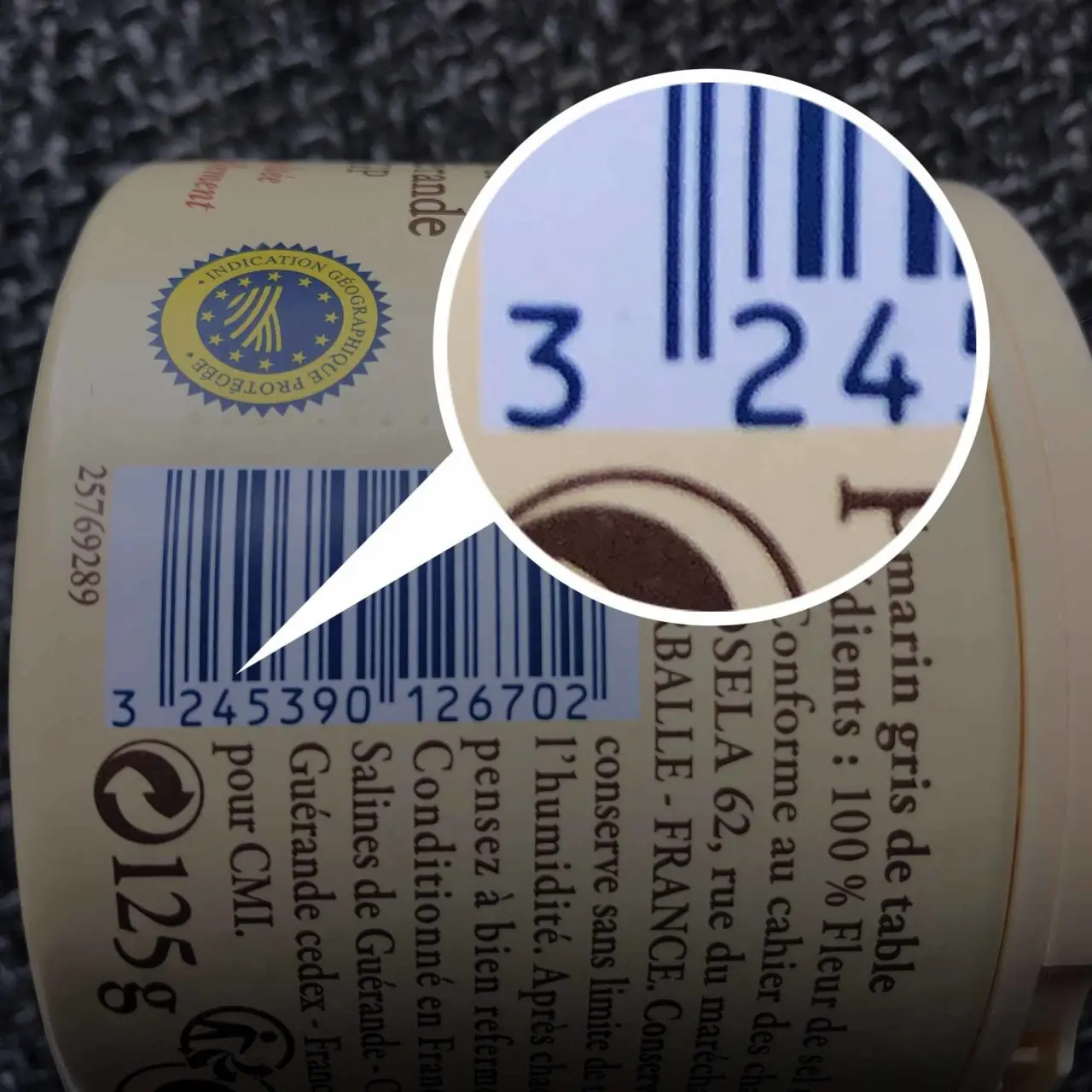 Code barre origine France