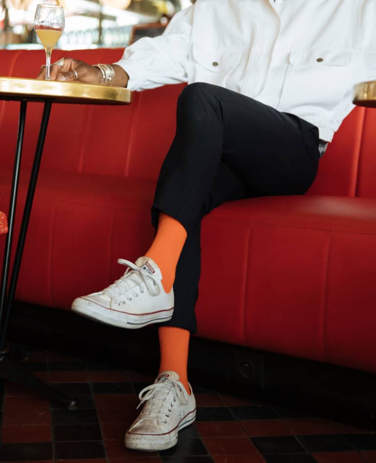 Archiduchesse chaussette orange