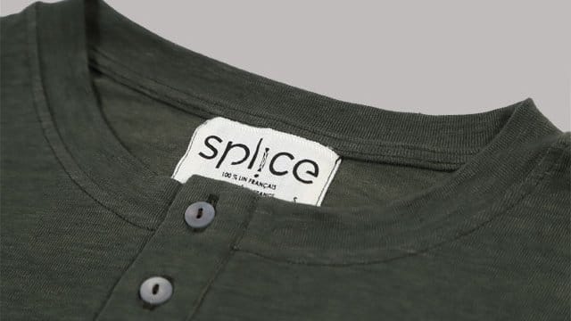 Splice vêtements en lin