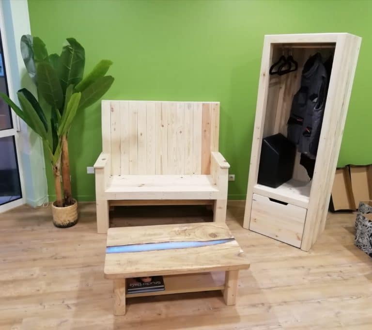 La palette fumée ensemble