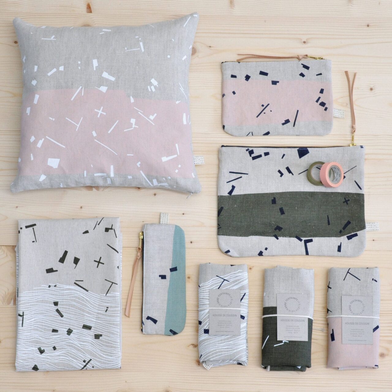 Anne Fontaimpe trousse et oreiller