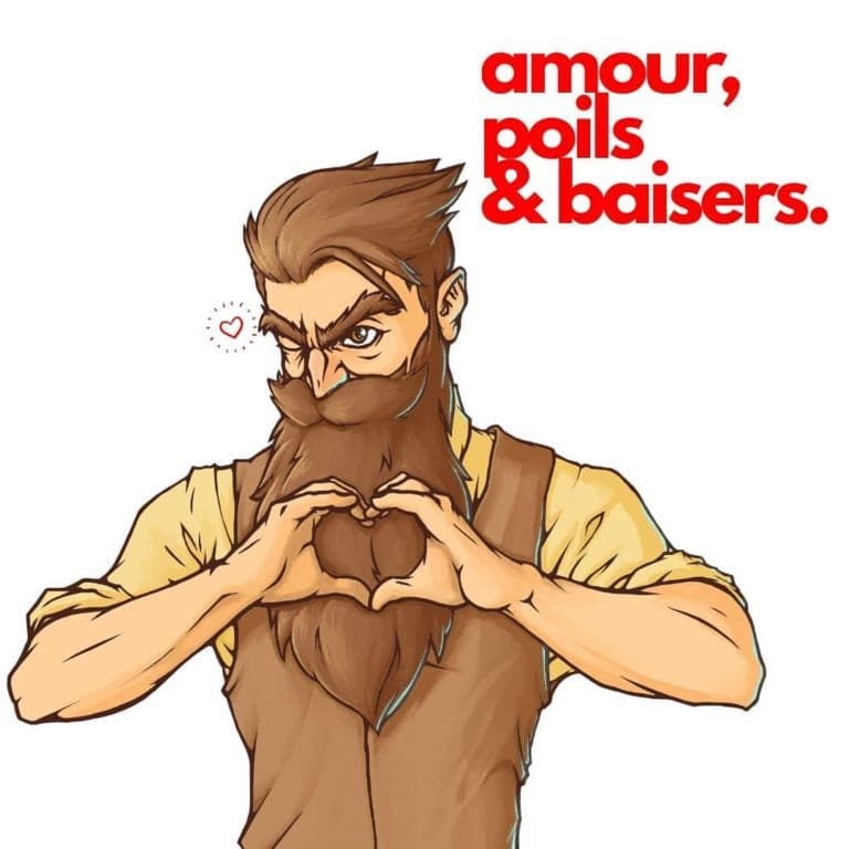 Ca va barber amour, poils ey baisers