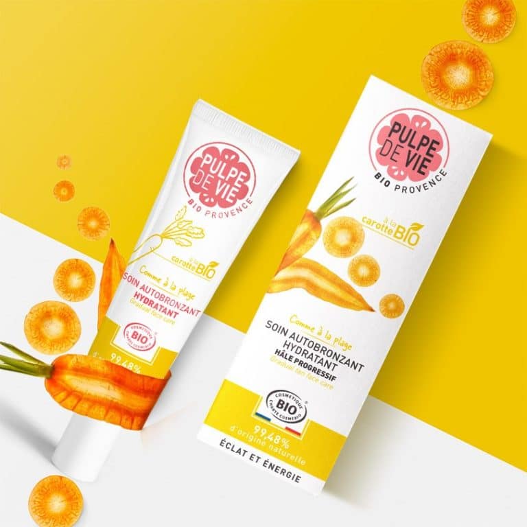 Pulpe de vie soin autobronzant à la carotte