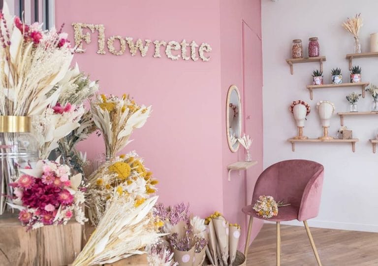 Flowrette fleurs sechees showroom