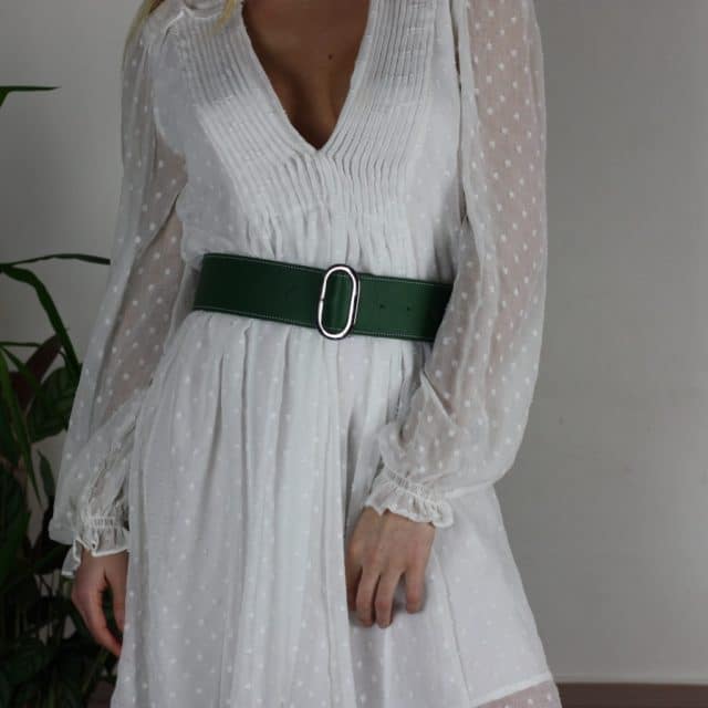 Le cuir est dans le pre ceinture large lima