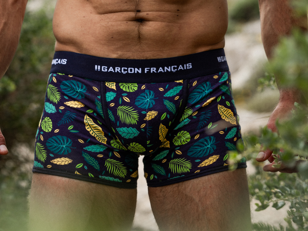 Lots De Sous-Vêtements Le Slip Français Homme | Lot De 7 Boxers En Coton - Semainier Boxer Redoutable Neon Pink Marine