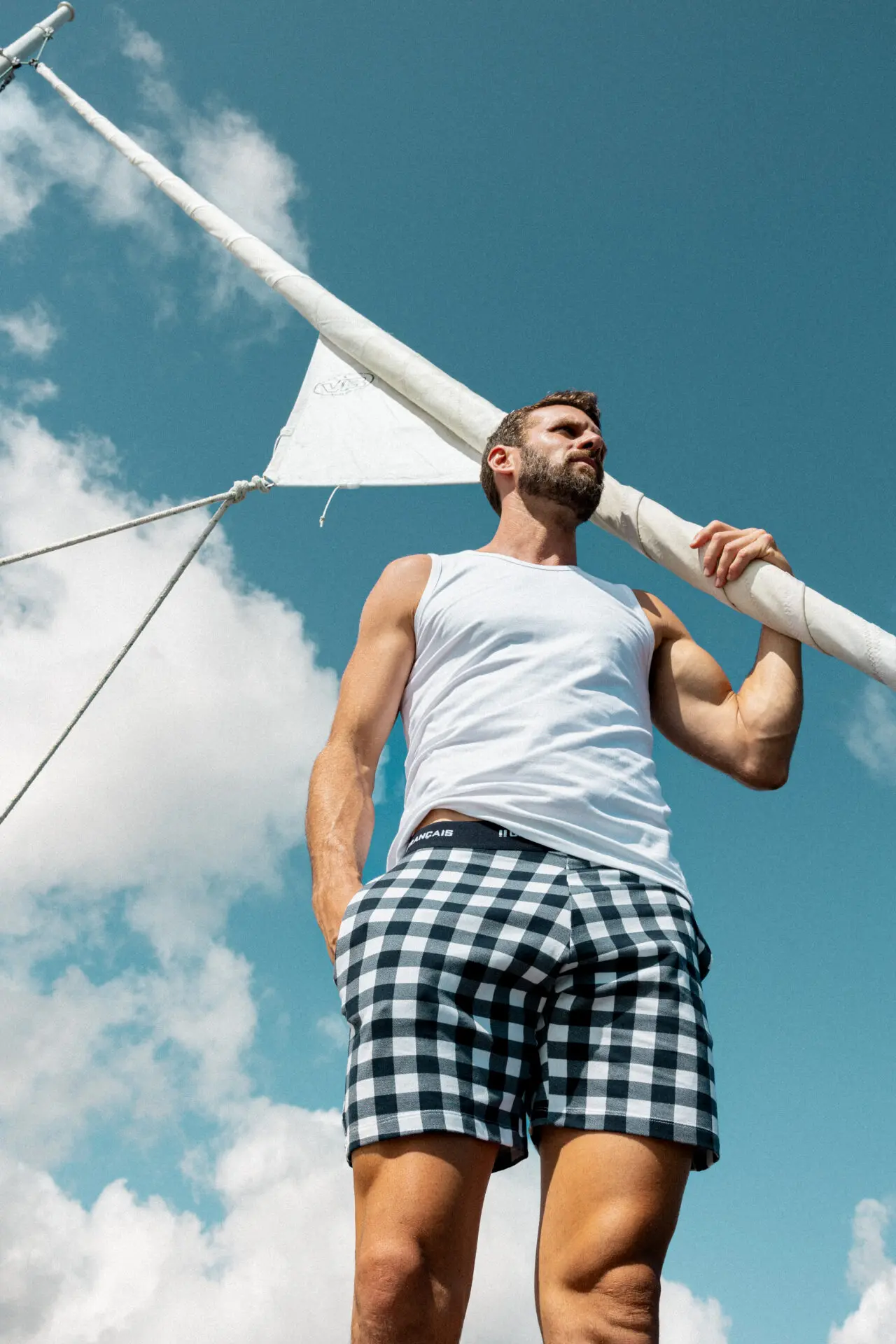 Garçon Français - Débardeur blanc