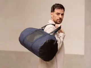 sac de voyage lancel 50 cm bandouliere en toile