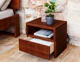 Kipli - Table de chevet bois massif
