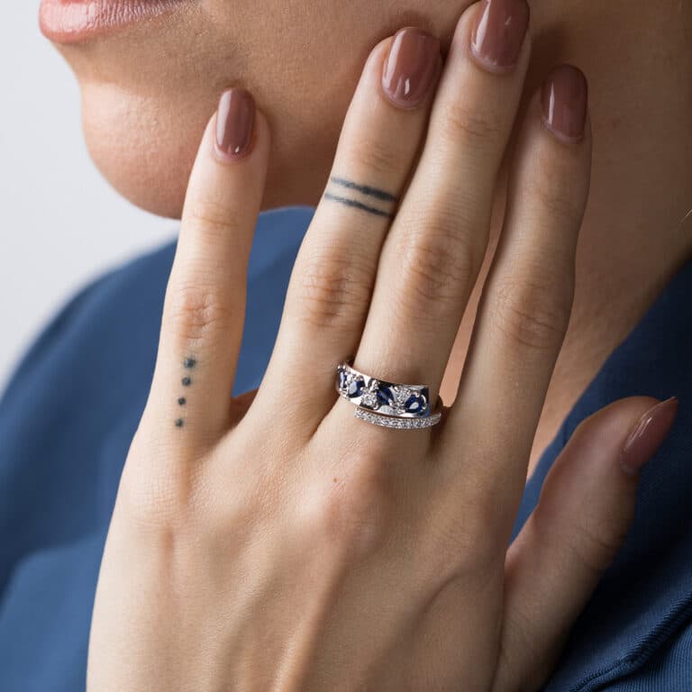 bague saphir Nesslana