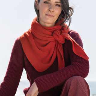 Echarpe pointe en laine