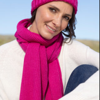 Écharpe en 100% laine mérinos – Douceur précieuse & maille raffinée