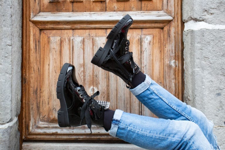 bottines noires brillantes Hirica