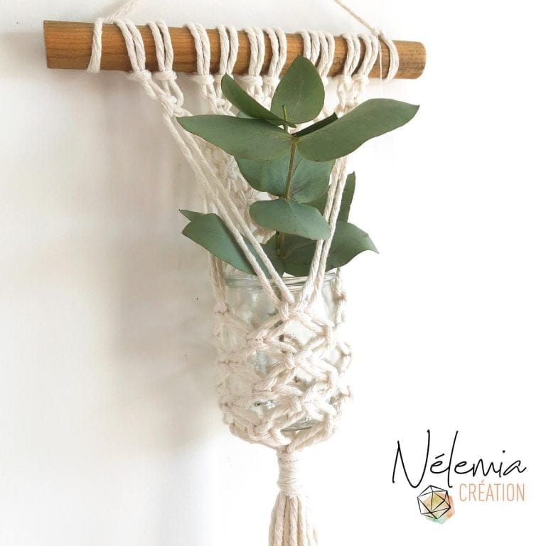 Le cache pot en macramé Nélémia
