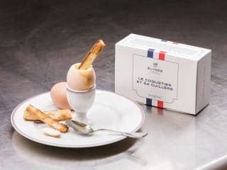 Le coquetier et la petite cuillère Maison Degrenne pour l'Élysée