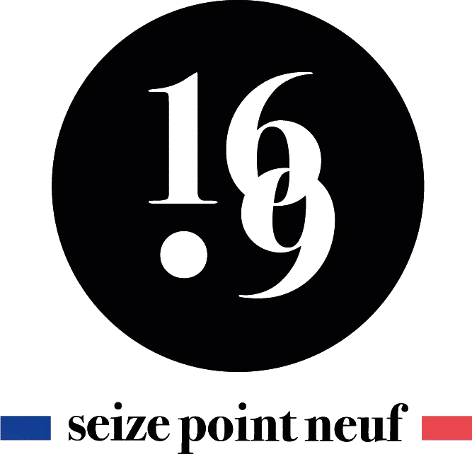 Le logo seize point neuf