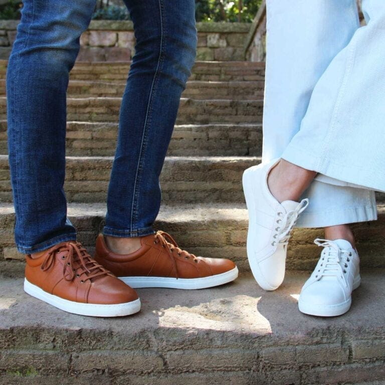 Les baskets en cuir JULES & JENN