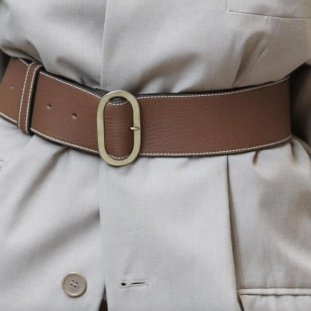 la ceinture Lima Le cuir est dans le pré