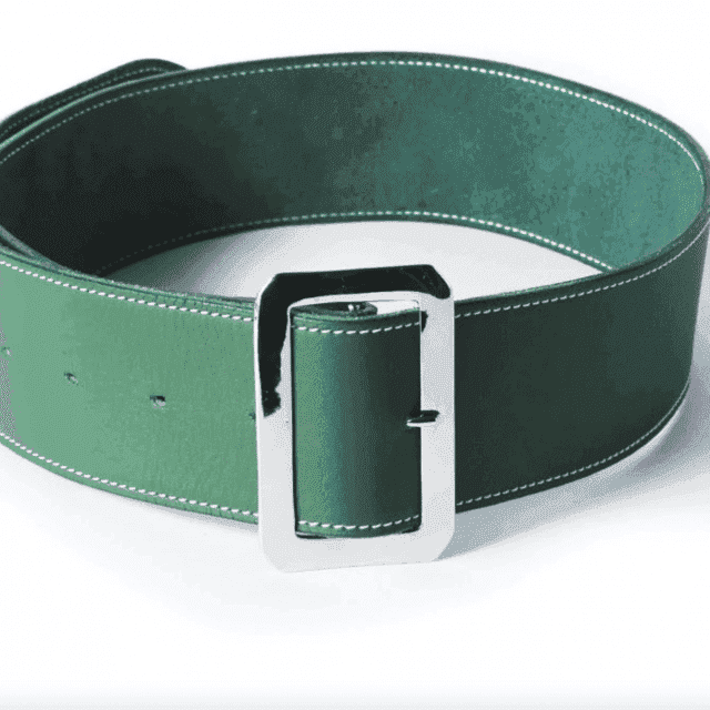 La ceinture Lima en cuir Le cuir est dans le pré