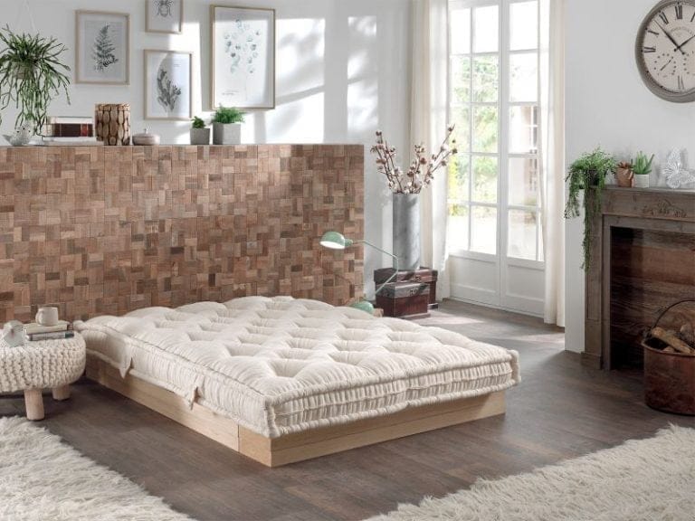Matelas Vert matière laine