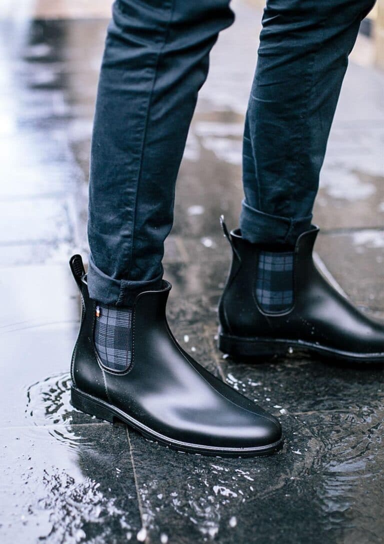 Les bottines de pluie noires Montlimart