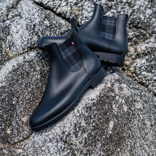 Les bottines de pluie noires Montlimart