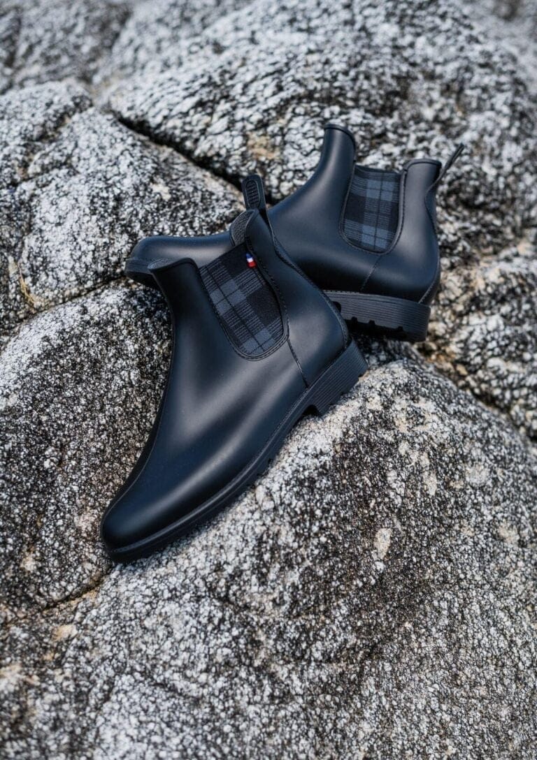 Les bottines de pluie noires Montlimart