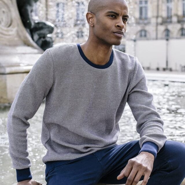 Le pull villégiature marine Montlimart