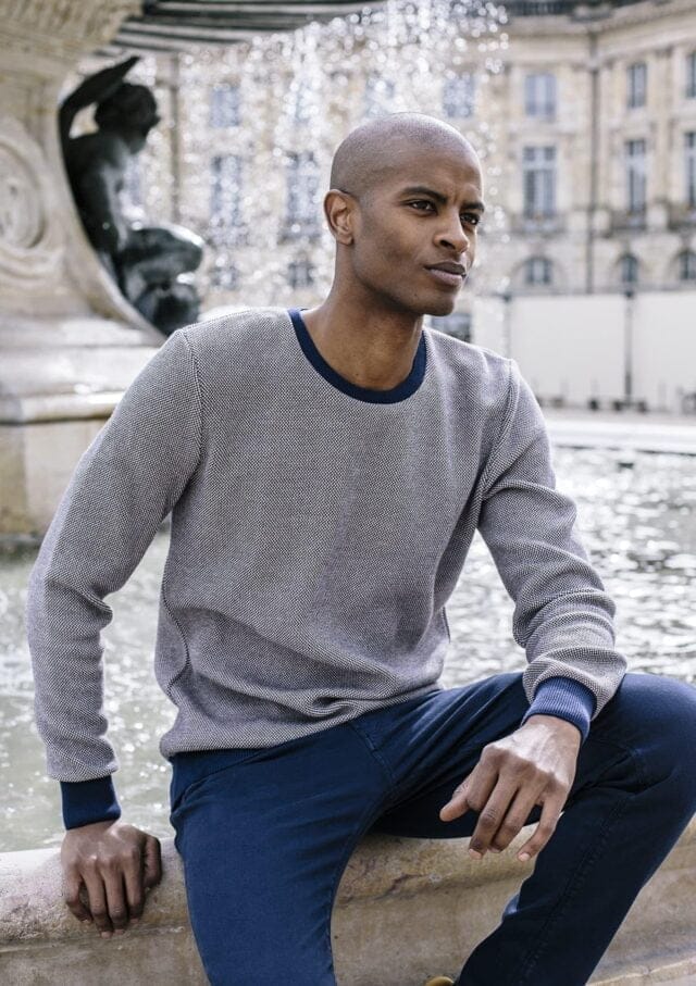 Le pull villégiature marine Montlimart