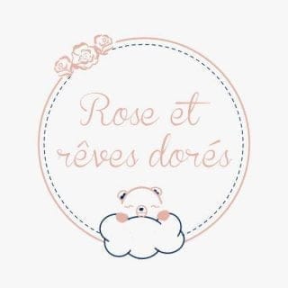 Rose et rêves dorés le logo