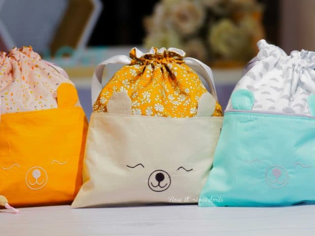 les pochons Rose et rêves dorés