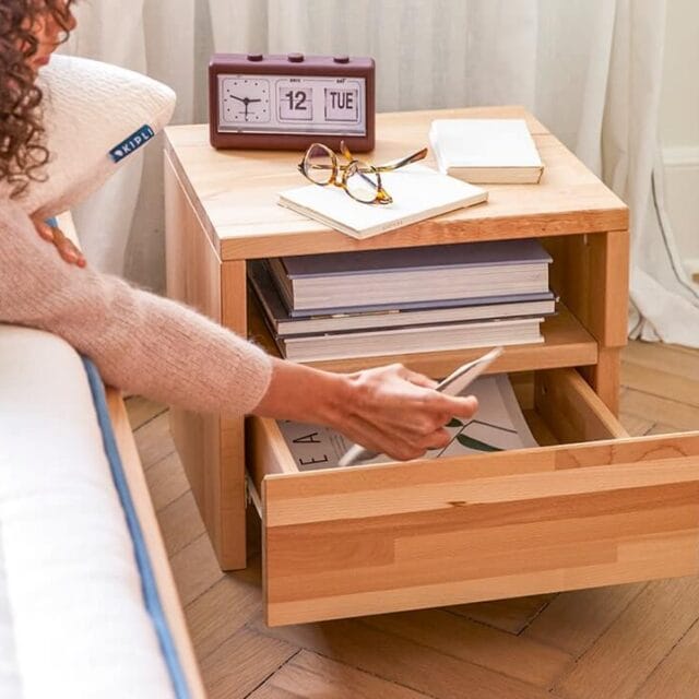 Kipli - Table de chevet bois massif