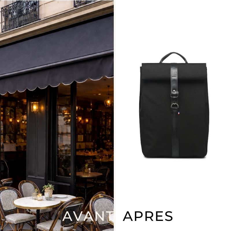 sac à dos noir upcycling France