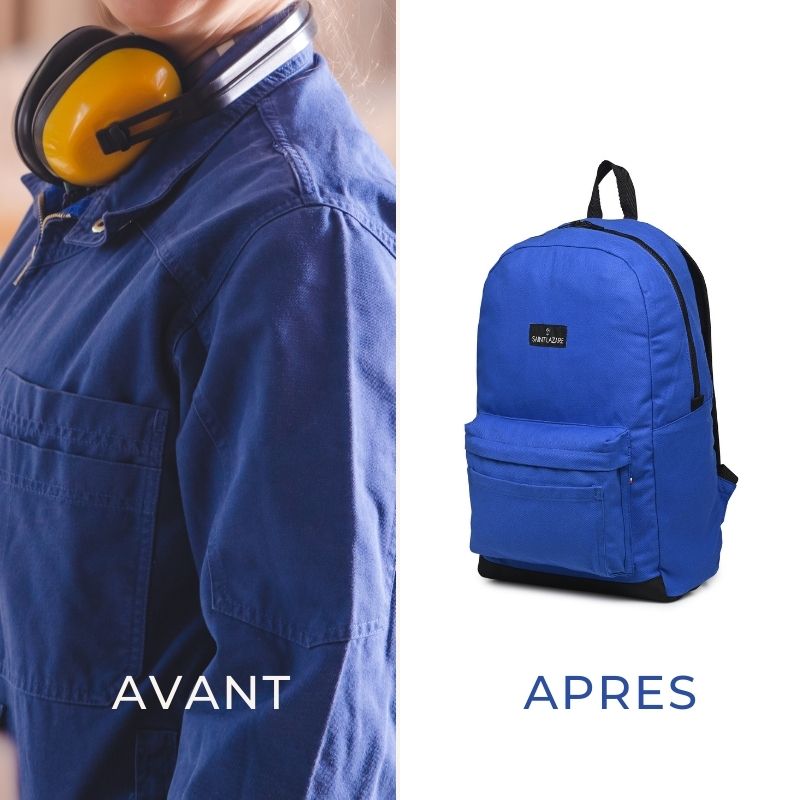 sac à dos upcyclé made in france