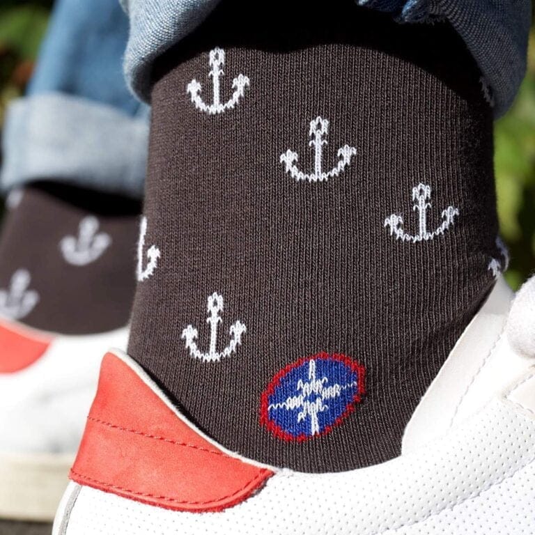 Les chaussettes ancres Le Vent à la Française