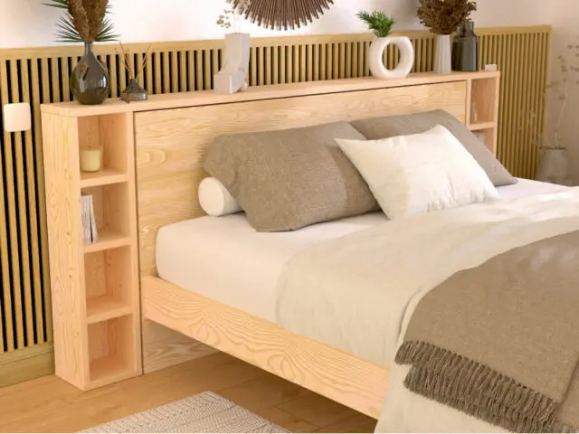 ABC Meubles - Tête de lit rangement