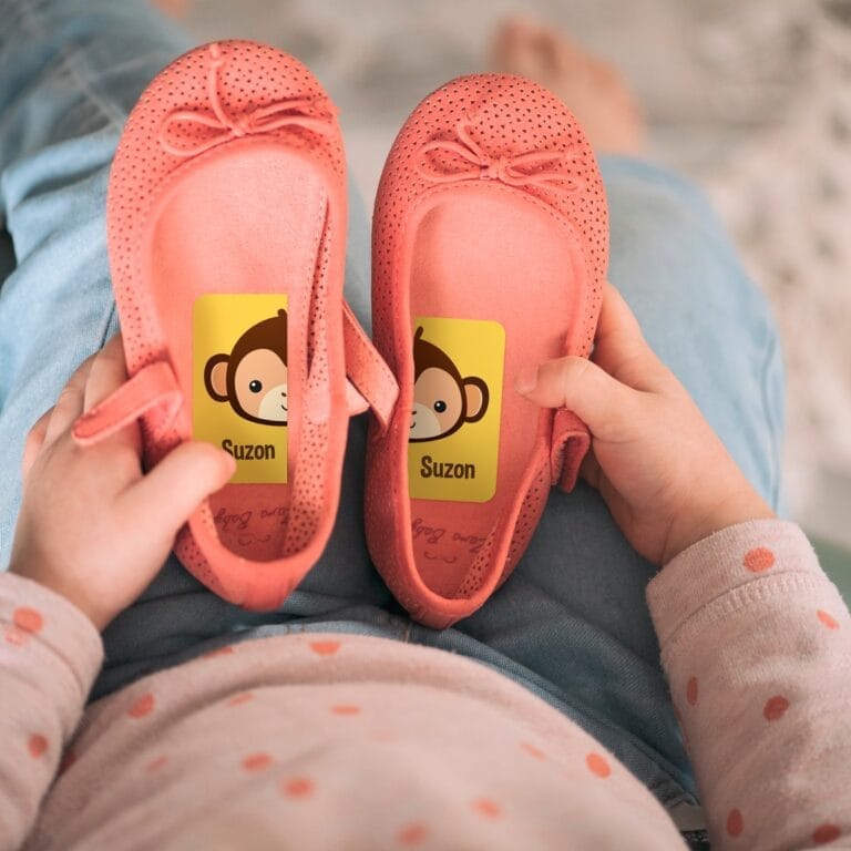 étiquettes pour chaussons Ludilabel