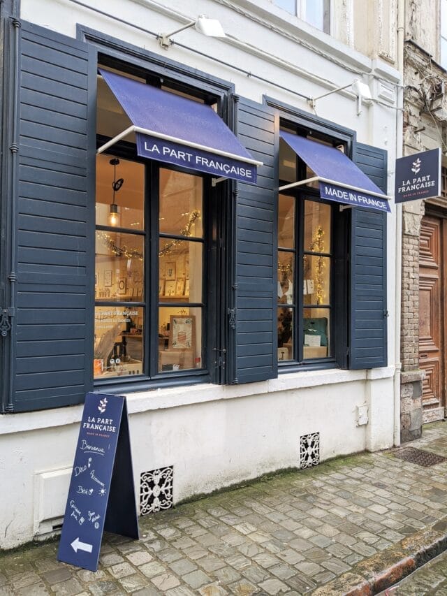 Boutique La Part Française Lille - Vitrine