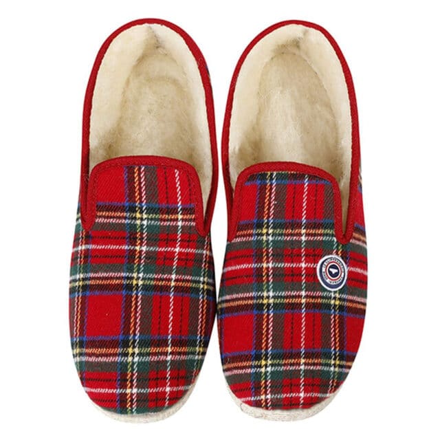 Le Slip Français - Les Charentaises tartan rouge