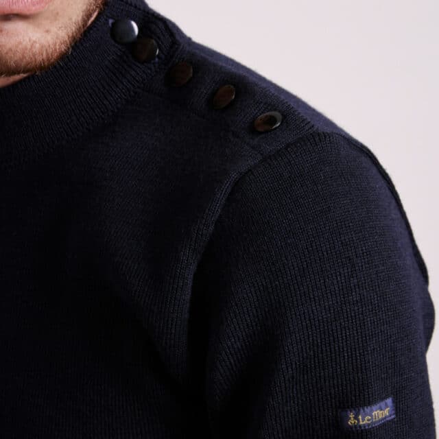 Le Minor pull marin avec boutons