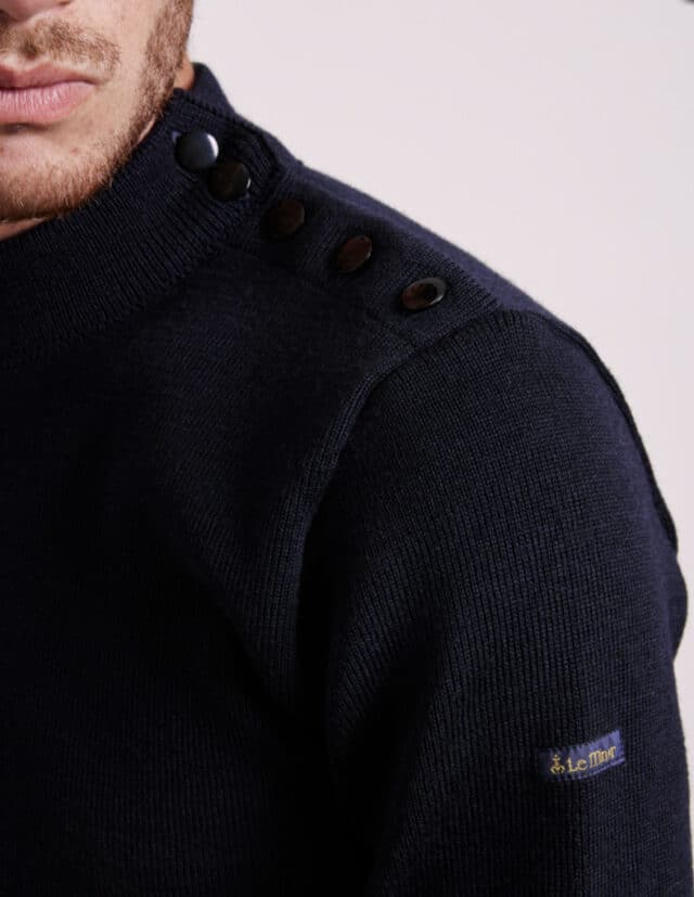 Le Minor pull marin avec boutons