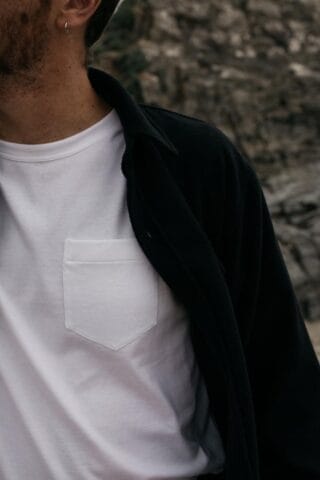 Le Minor - Le t-shirt blanc avec sa poche