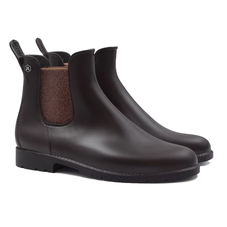 Jules et Jenn - Bottines de pluie marron & bronze