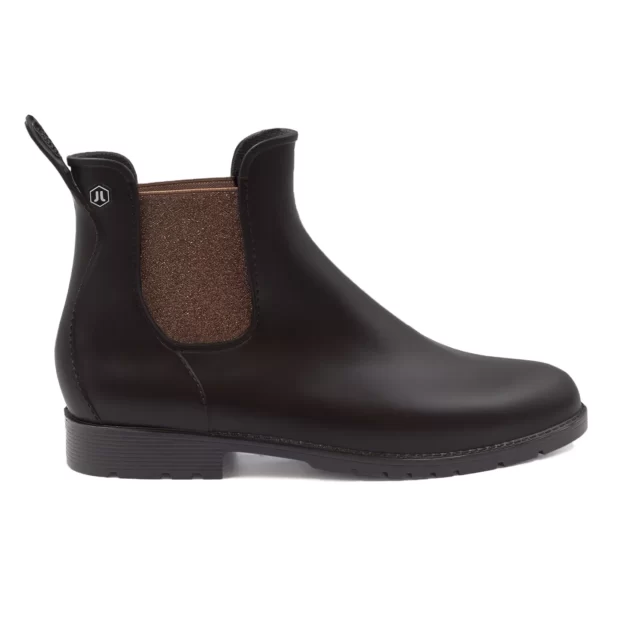 Jules et Jenn - Bottines de pluie marron & bronze