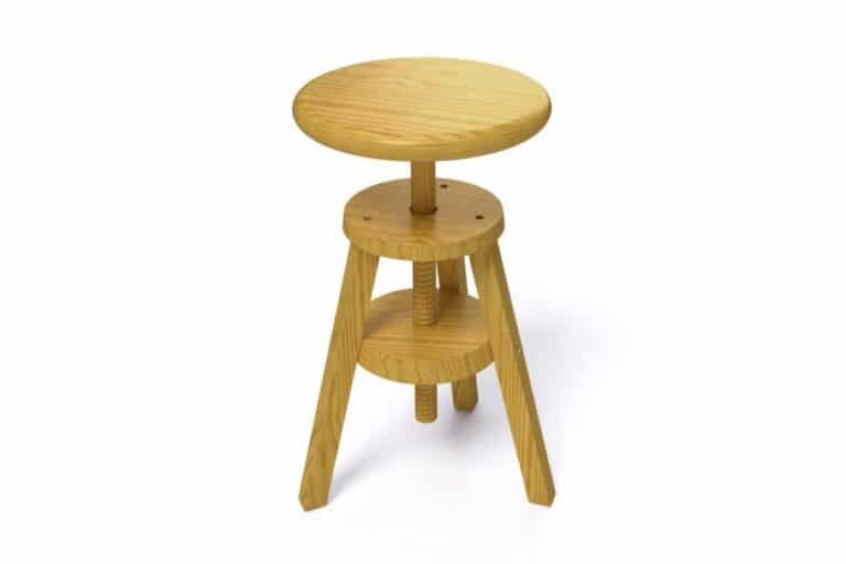 tabouret à vis en pin massif