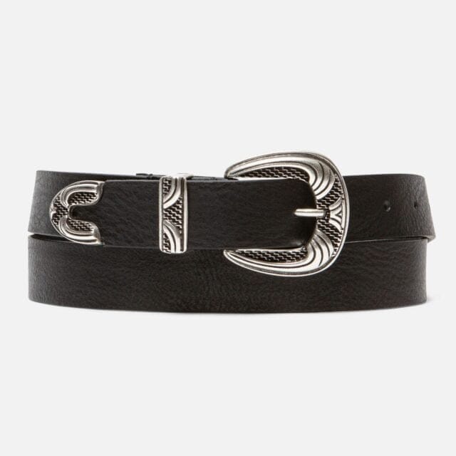 Ceinture cuir noir mixte Keith