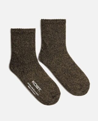 KOST Paris - Chaussettes coton femme Golden Hour noir et or