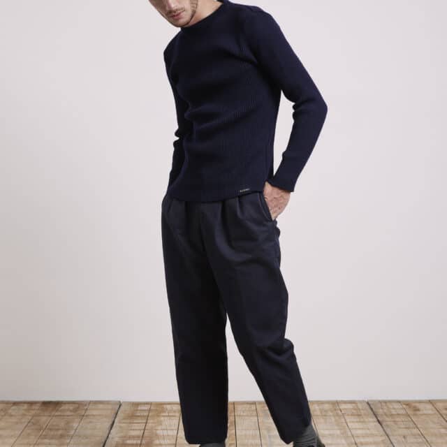 Pull traditionnel militaire en pure laine pour homme