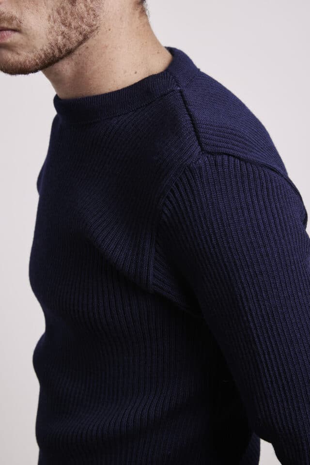 Pull traditionnel militaire en pure laine pour homme