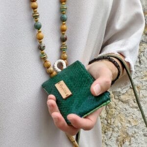 Ronflita pochette en cuir de poisson